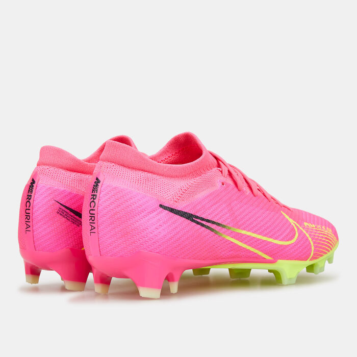Nike Men's Mercurial Vapor 15 Pro Firm-Ground Football Shoes Pink image number 3
