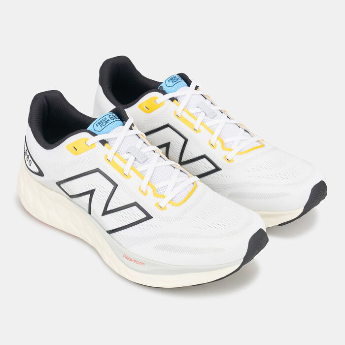 New Balance Men's Fresh Foam 680v8 Running Shoes White New Balance Men's Fresh Foam 680v8 Running Shoes White image number 2