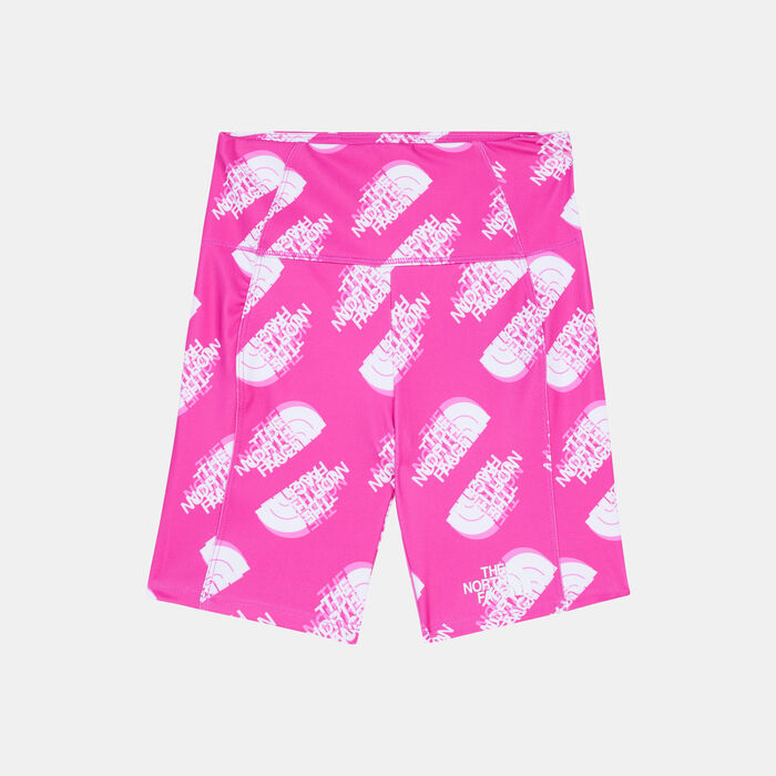 The North Face Kids' Printed Never Stop Bike Shorts Pink The North Face Kids' Printed Never Stop Bike Shorts Pink image number 0