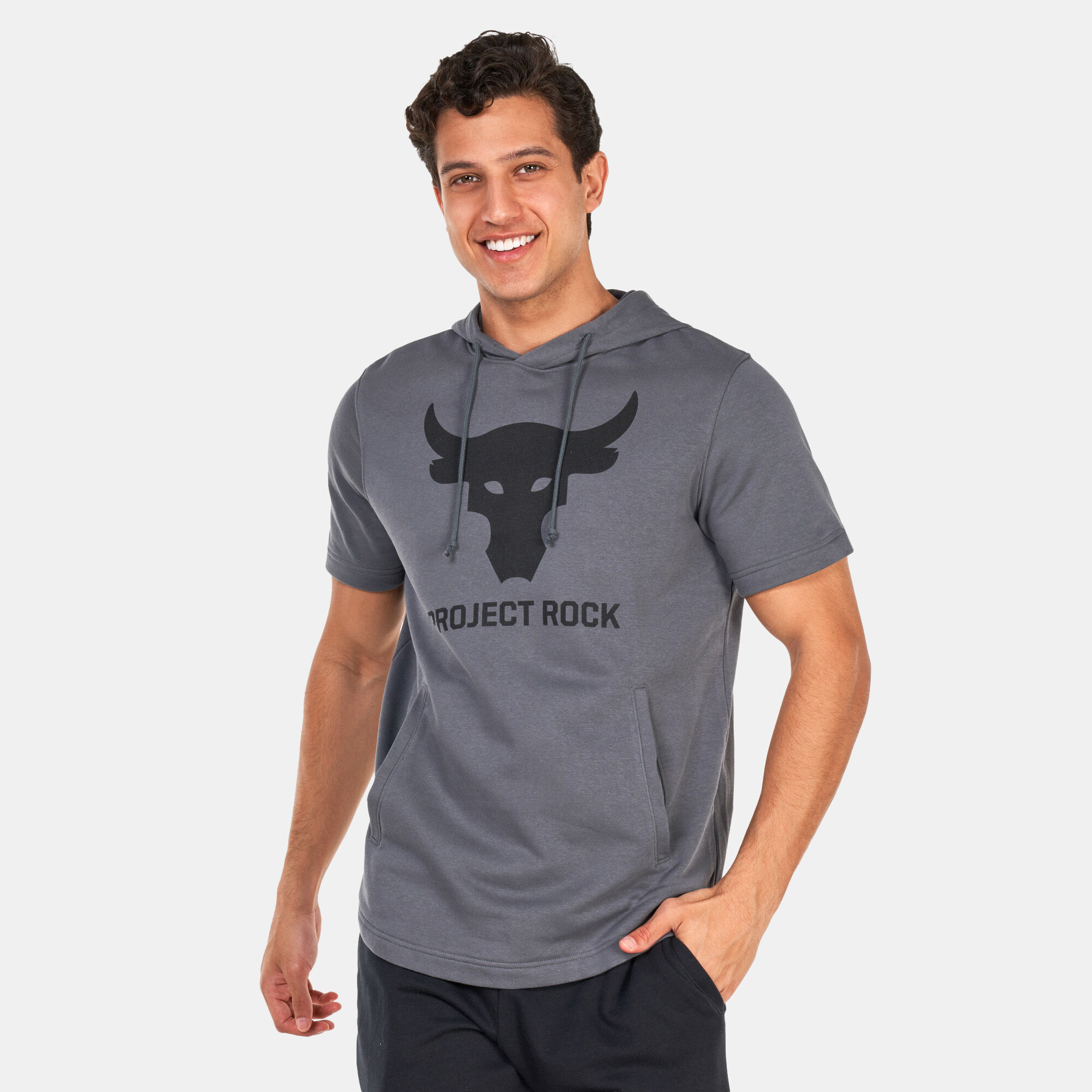 The rock t shirt hoodie on sale