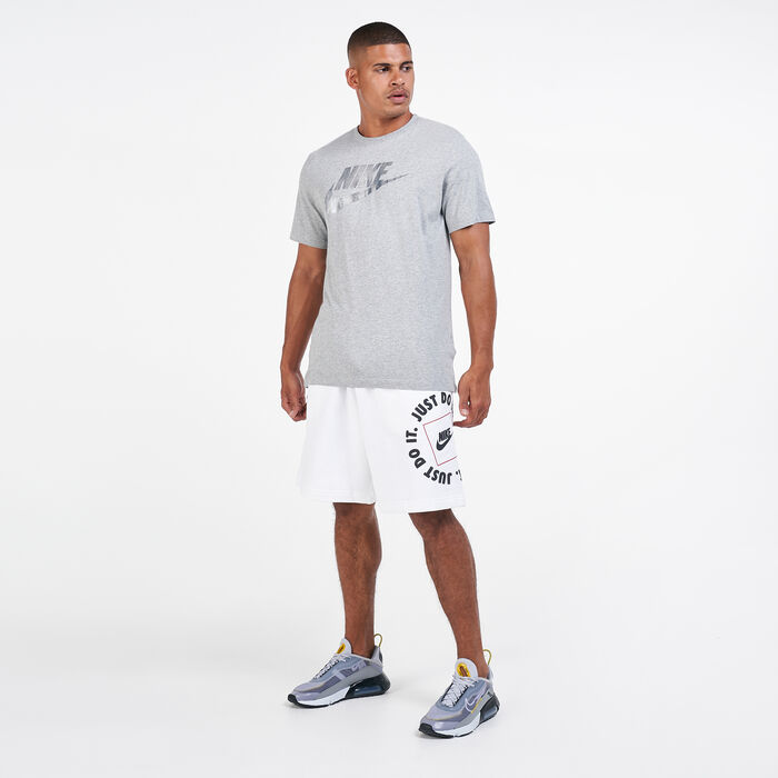 Nike Men's Sportswear Just Do It Fleece Shorts White Nike Men's Sportswear Just Do It Fleece Shorts White image number 2