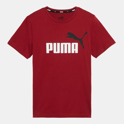 PUMA Kids' Essentials+ Two Tone Logo T-Shirt Red PUMA Kids' Essentials+ Two Tone Logo T-Shirt Red