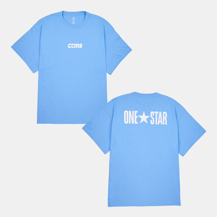 Converse Men's One Star T-Shirt Blue image number 0