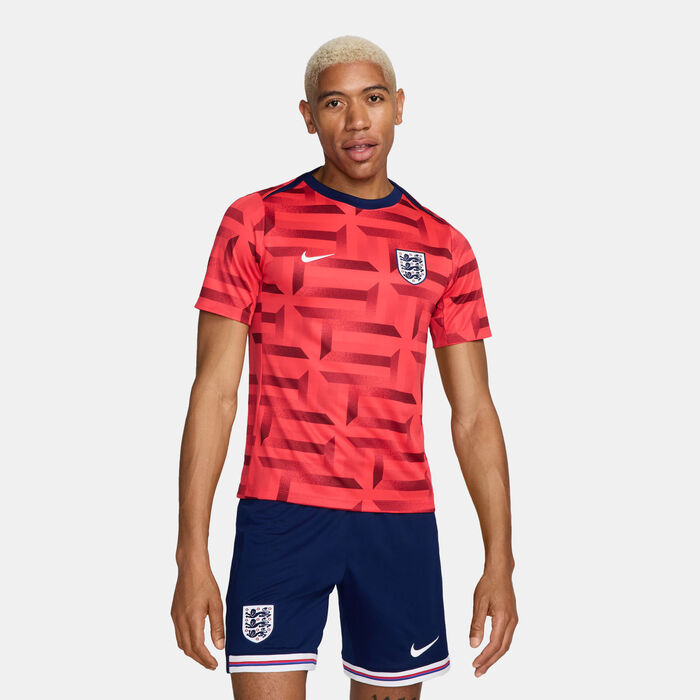Nike Men's England Academy Pro Dri-FIT Pre-Match Football Top Red Nike Men's England Academy Pro Dri-FIT Pre-Match Football Top Red image number 0