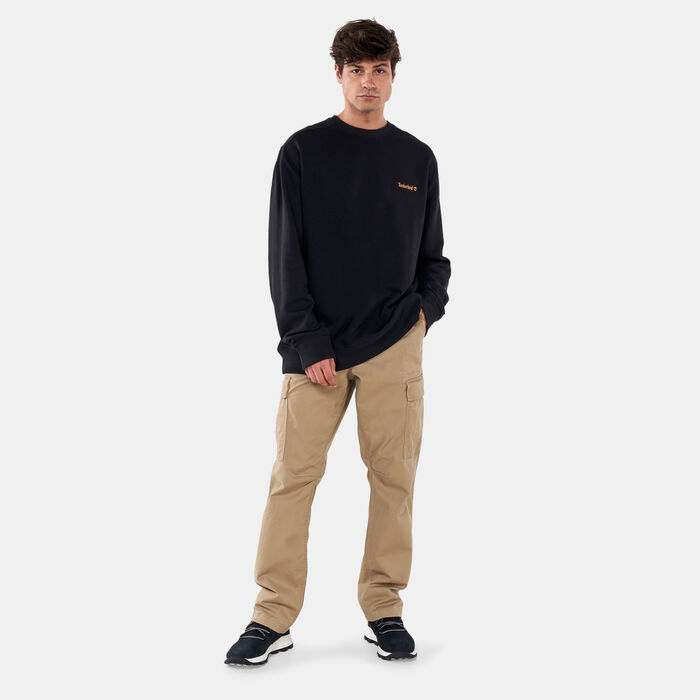 Timberland Men's Chest Logo Sweatshirt Black image number 2