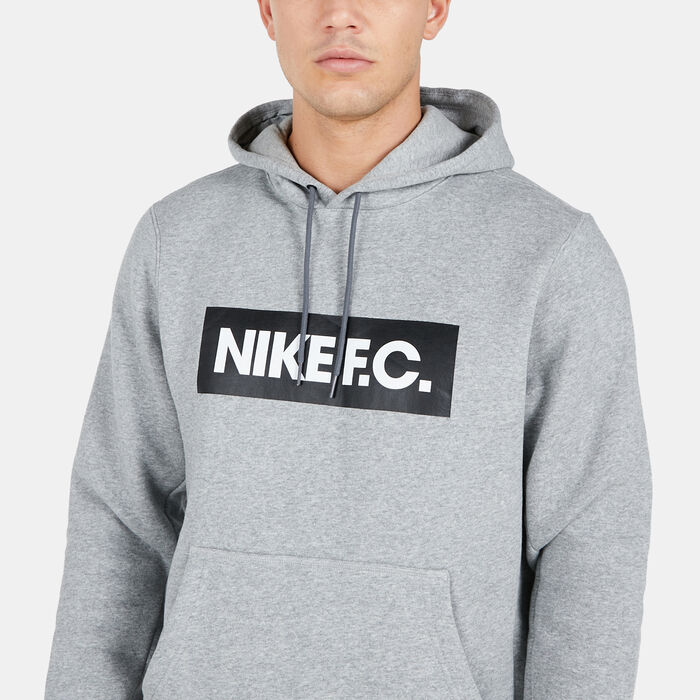 Nike Men's F.C. Essential Hoodie Grey Nike Men's F.C. Essential Hoodie Grey image number 3
