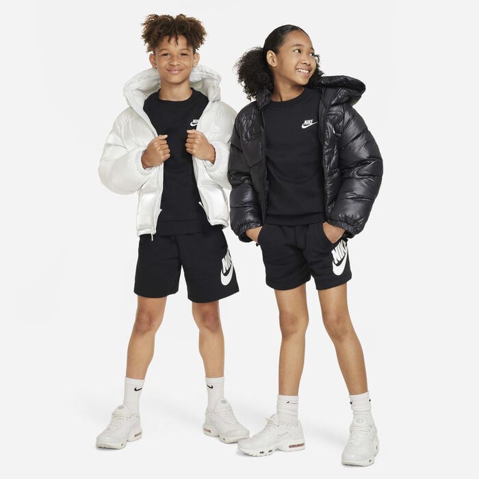 Nike Kids' Sportswear Club Fleece Sweatshirt Black Nike Kids' Sportswear Club Fleece Sweatshirt Black image number 3
