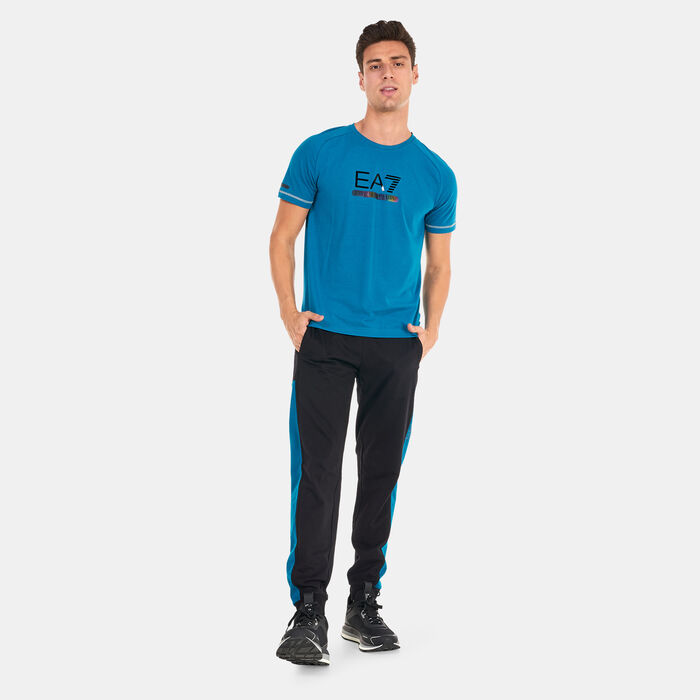 EA7 Emporio Armani Men's Natural Ventus7 T-Shirt Blue EA7 Emporio Armani Men's Natural Ventus7 T-Shirt Blue image number 2
