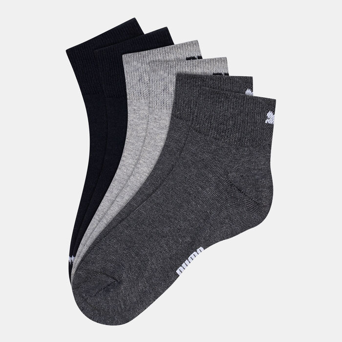 PUMA Lifestyle Quarter Socks (3 pack) Black PUMA Lifestyle Quarter Socks (3 pack) Black image number 0