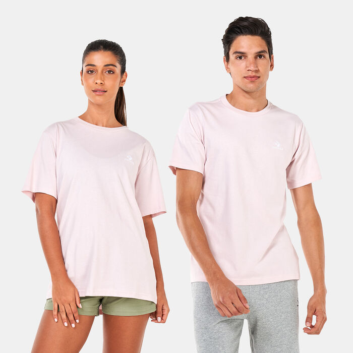 Converse Go-To Embroidered Star Chevron T-Shirt Pink image number 0