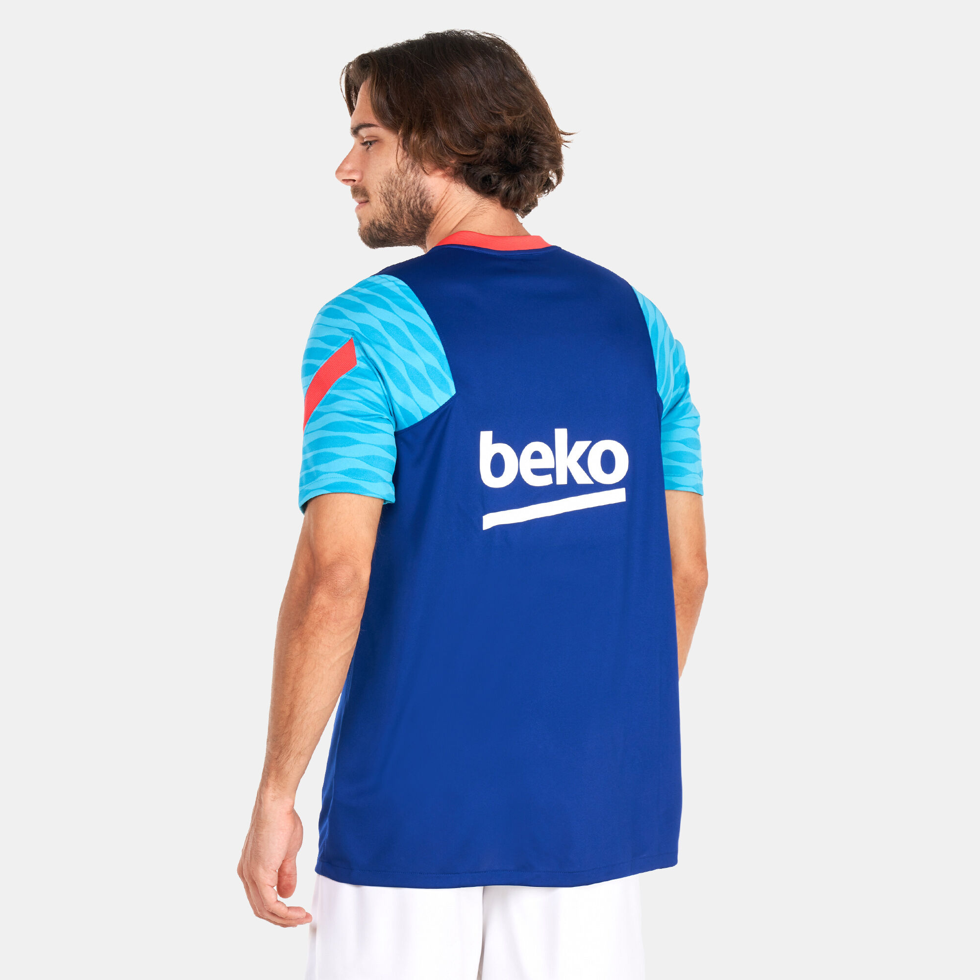 Men s FC Barcelona Breathe Strike T Shirt Blue Nike in Qatar SSS