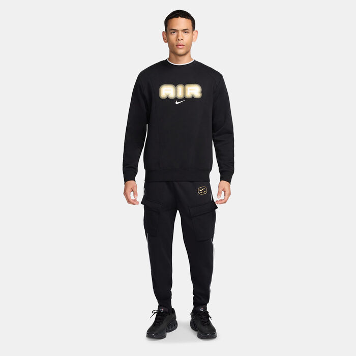 Nike Men's Air Fleece Sweatshirt Black image number 2