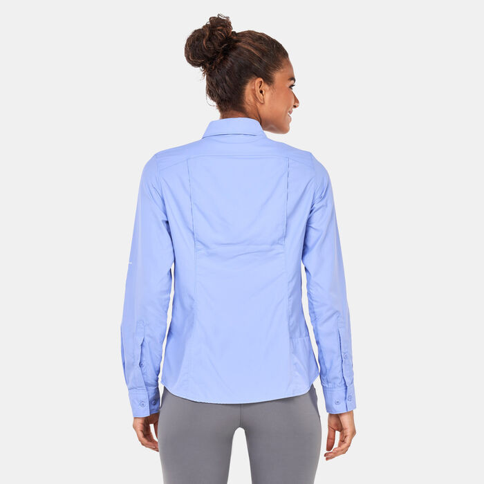 Columbia Women's Silver Ridge 2.0 Long Sleeve Shirt Blue Columbia Women's Silver Ridge 2.0 Long Sleeve Shirt Blue image number 1