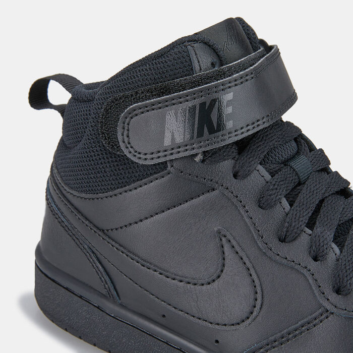 Nike Kids' Court Borough Mid 2 Shoes Black Nike Kids' Court Borough Mid 2 Shoes Black image number 4