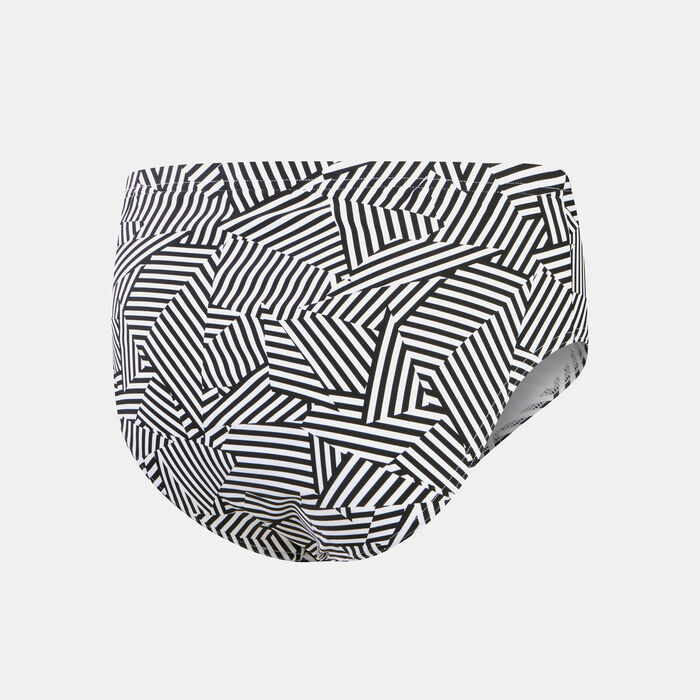 Speedo Women's Shaping Printed Swimming Briefs Black Speedo Women's Shaping Printed Swimming Briefs Black image number 1