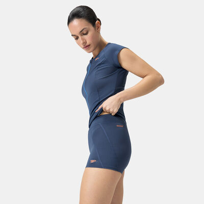 Speedo Women's Panel Swimming Shorts Blue