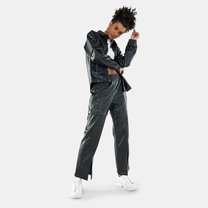 adidas Originals Women's Always Original Faux Leather Track Pants Black adidas Originals Women's Always Original Faux Leather Track Pants Black image number 2