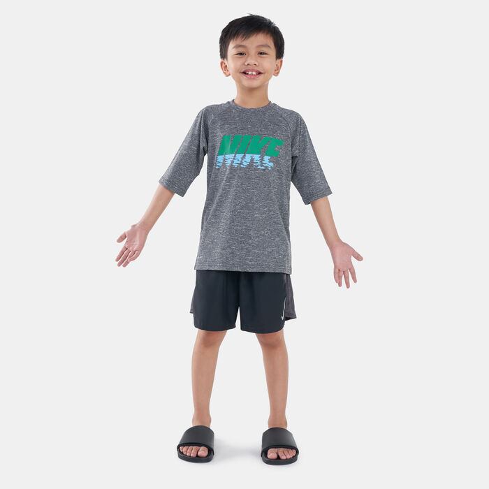 Nike Swim Kids' Rashguard (Older Kids) yellow image number 2