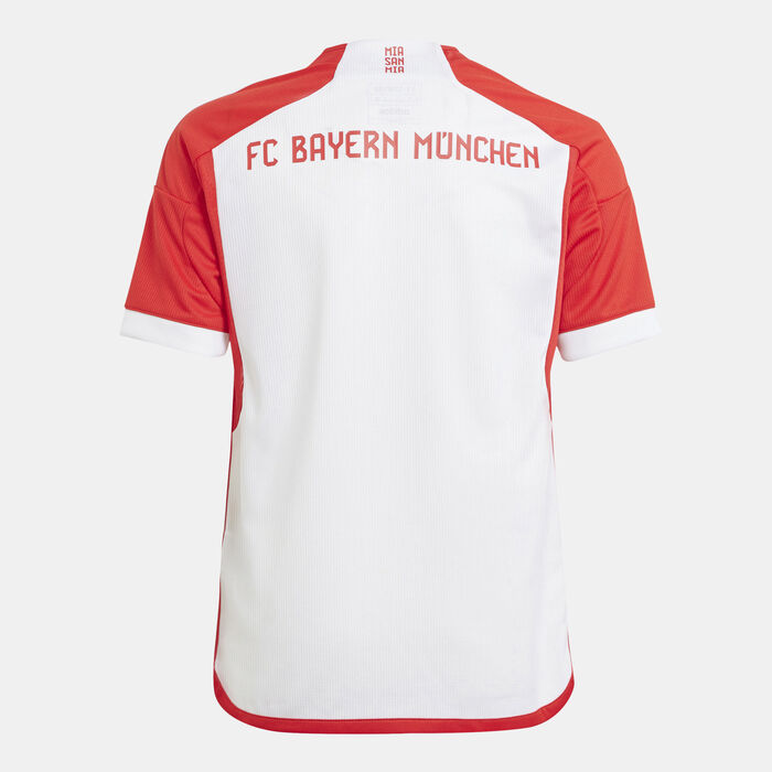 adidas Kids' FC Bayern Munich Home Jersey - 2023/24 White adidas Kids' FC Bayern Munich Home Jersey - 2023/24 White image number 1