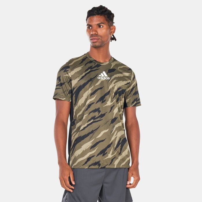 adidas Men's Feelstrong All Over Print T-Shirt Multi adidas Men's Feelstrong All Over Print T-Shirt Multi image number 0