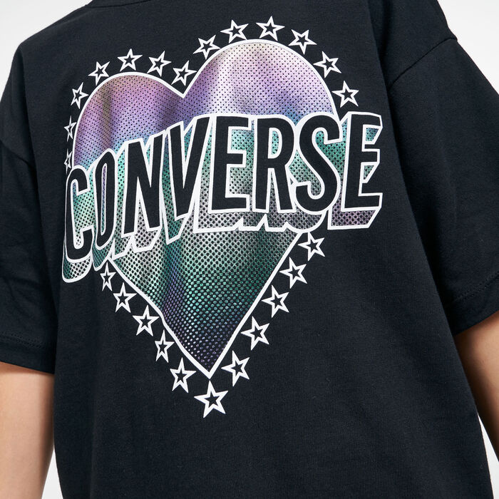 Converse Kids' Heart Wordmark T-Shirt Converse Kids' Heart Wordmark T-Shirt image number 3