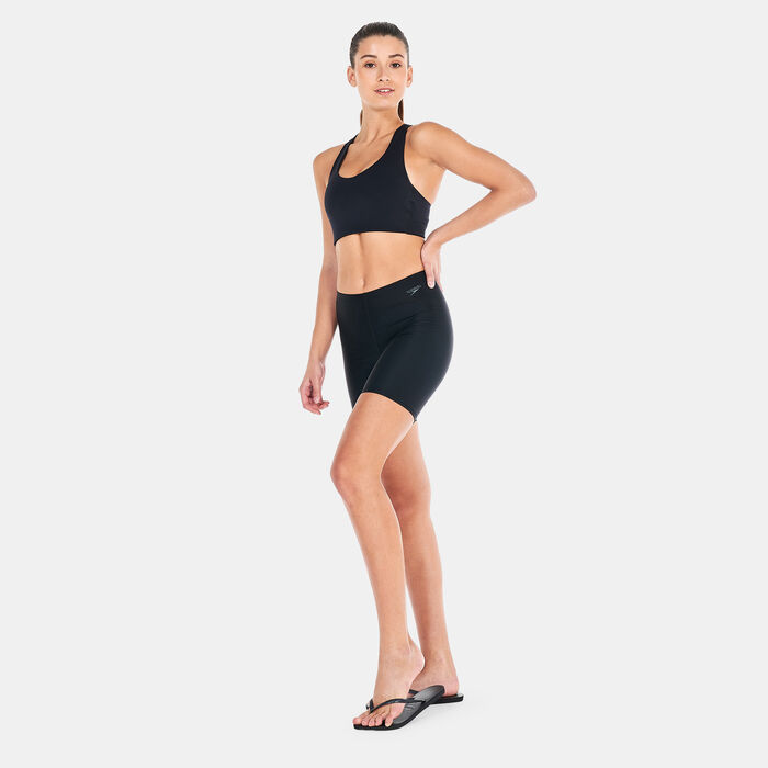 Speedo Women's Essential Bike Shorts Black Speedo Women's Essential Bike Shorts Black image number 2