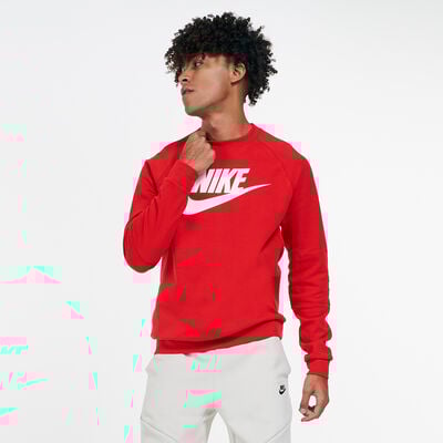 Nike Men's Sportswear Fleece Sweatshirt Red Nike Men's Sportswear Fleece Sweatshirt Red