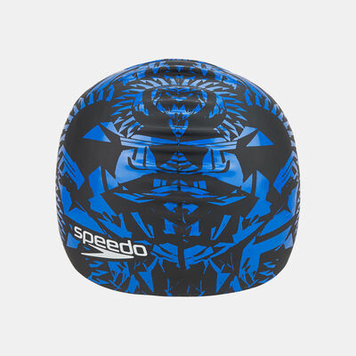 Speedo Printed Silicone Swimming Cap Black