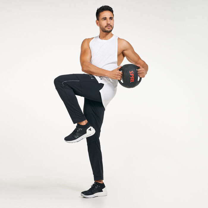 Under Armour Men's Project Rock Knit Track Pants Black image number 2