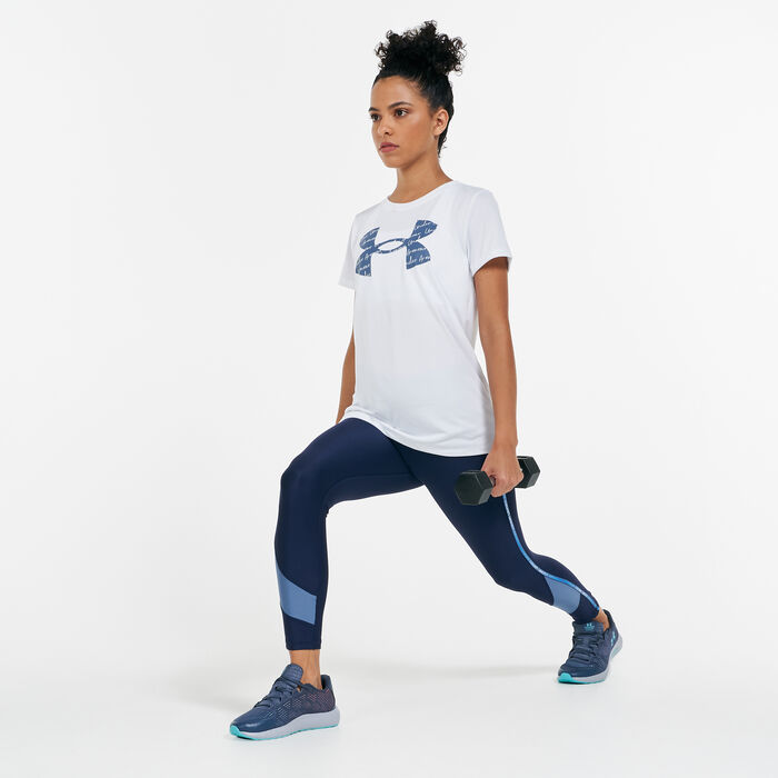 Under Armour Women's UA Tech™ Graphic T-Shirt White image number 2