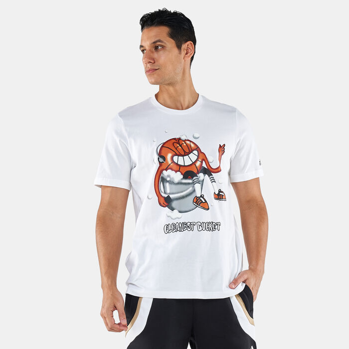 adidas Men's Cleanest Bucket T-Shirt White adidas Men's Cleanest Bucket T-Shirt White image number 0