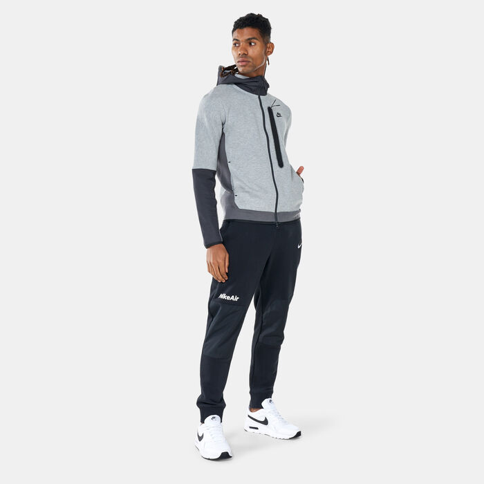 Nike Men's Sportswear Tech Fleece Full-Zip Woven Hoodie Grey Nike Men's Sportswear Tech Fleece Full-Zip Woven Hoodie Grey image number 2