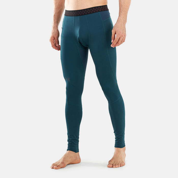 Under Armour Men's UA RUSH™ ColdGear® Tights Blue Under Armour Men's UA RUSH™ ColdGear® Tights Blue image number 0