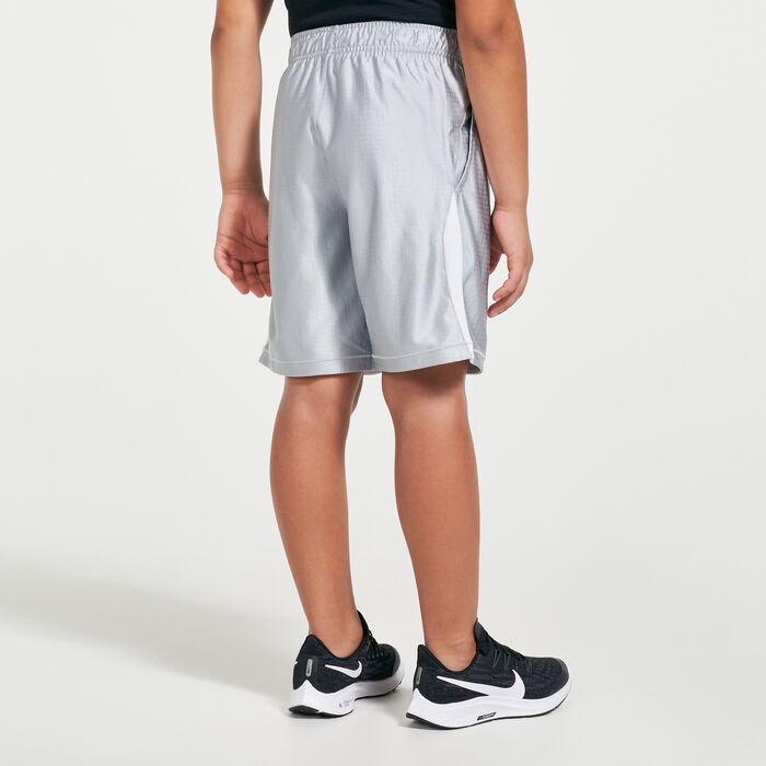 Nike Kids' Dri-FIT Graphic Shorts Grey Nike Kids' Dri-FIT Graphic Shorts Grey image number 1