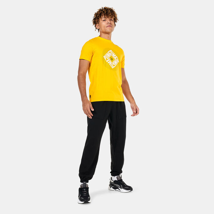 PUMA Men's SWxP Graphic T-Shirt yellow PUMA Men's SWxP Graphic T-Shirt yellow image number 2