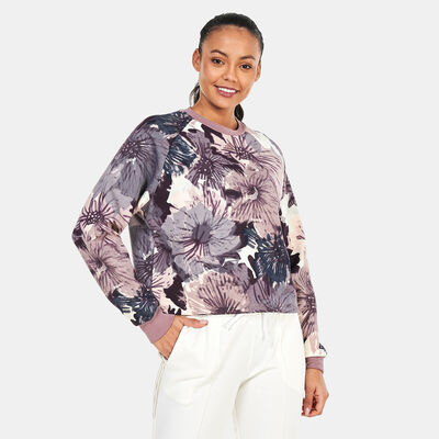 adidas Women's Allover Print Sweatshirt Multi
