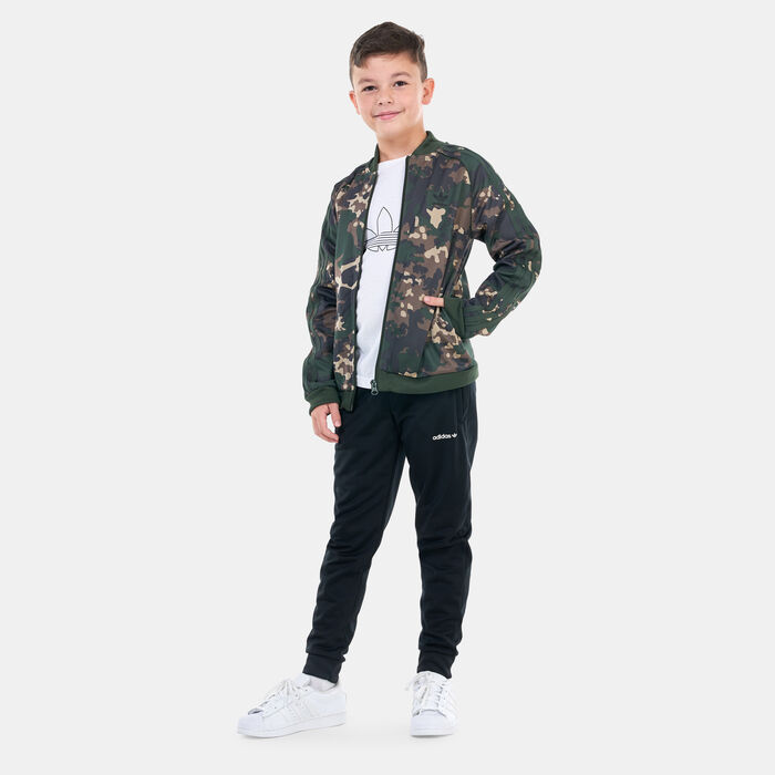 adidas Originals Kids' Camo SST Track Jacket Green adidas Originals Kids' Camo SST Track Jacket Green image number 2