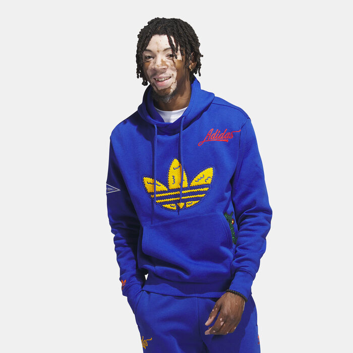 adidas Originals Men's Collegiate Badge Hoodie Blue image number 0
