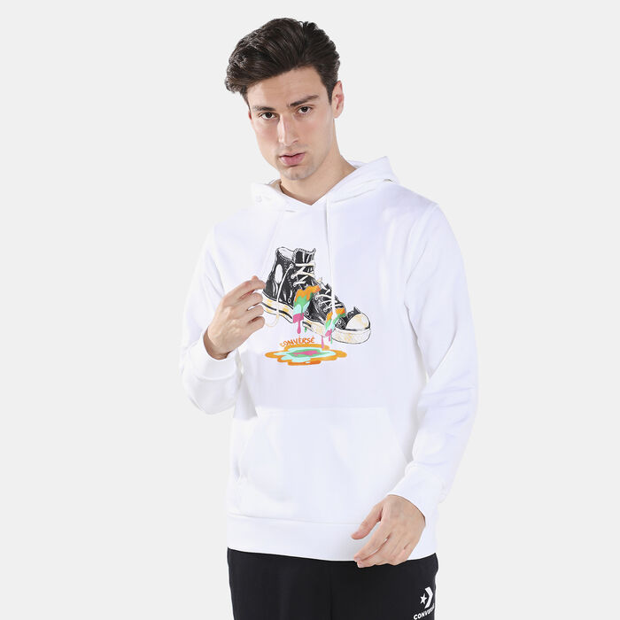 Converse Men's Melting Chuck Hoodie White Converse Men's Melting Chuck Hoodie White image number 0