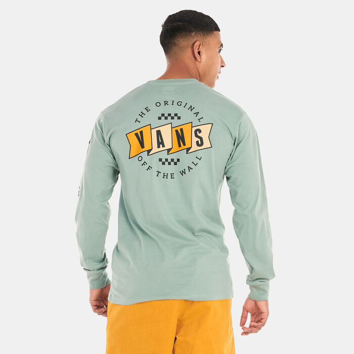 Vans Men's Banner Logo T-Shirt Green Vans Men's Banner Logo T-Shirt Green image number 1