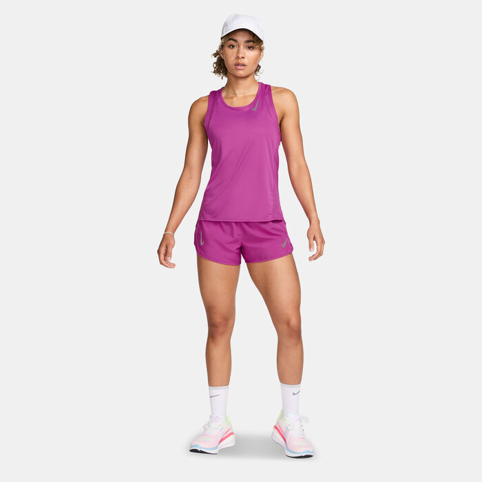 Nike Women's Dri-FIT Race Running Singlet Pink image number 2