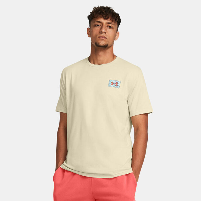 Under Armour Men's Colourblock Logo T-Shirt White Under Armour Men's Colourblock Logo T-Shirt White image number 0