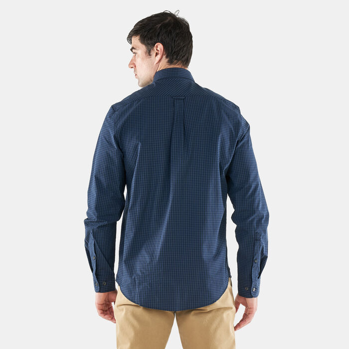 Timberland Men's Suncook River Poplin GIngham Shirt Blue Timberland Men's Suncook River Poplin GIngham Shirt Blue image number 1
