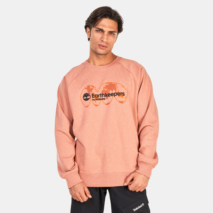 Timberland Men's Earthkeepers® By Raeburn Archive Globe Crewneck Sweatshirt Brown Timberland Men's Earthkeepers® By Raeburn Archive Globe Crewneck Sweatshirt Brown image number 0
