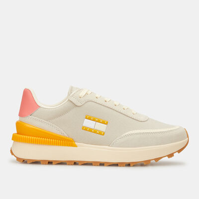 Tommy Hilfiger Women's Recycled Textile Cleat Runner Shoes Brown