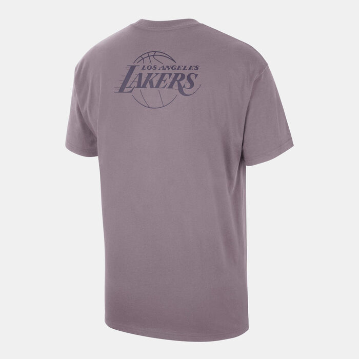 Jordan Men's Los Angeles Lakers Statement T-Shirt Purple Jordan Men's Los Angeles Lakers Statement T-Shirt Purple image number 1
