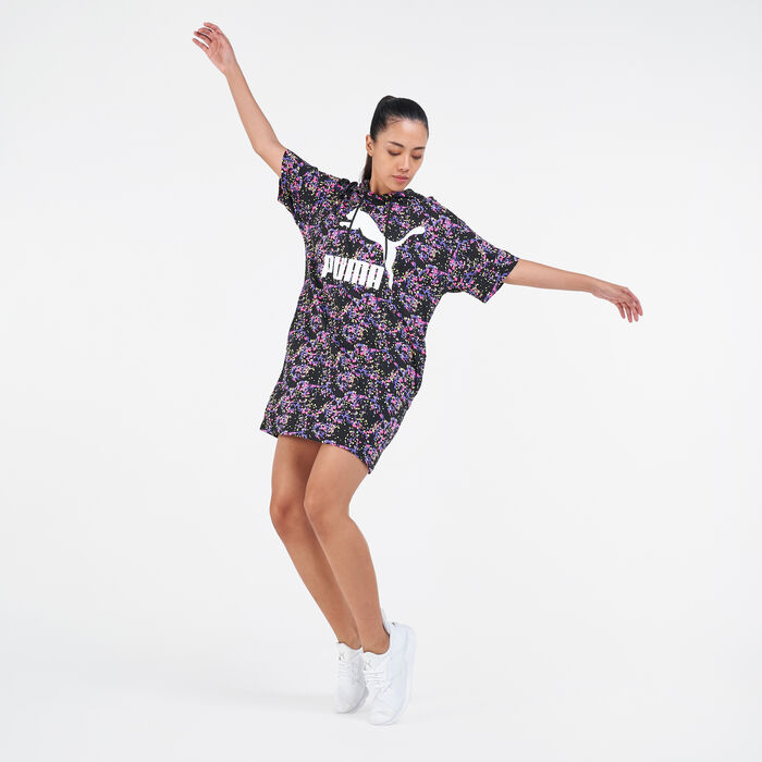 PUMA Women's Summer Hooded Dress Black PUMA Women's Summer Hooded Dress Black image number 1