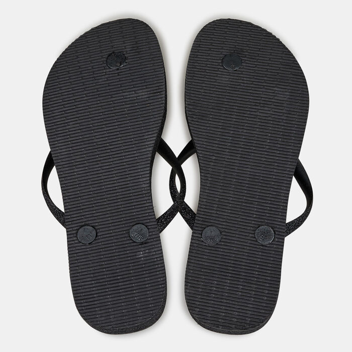 Havaianas Women's Slim Flatform Sparkle Flip Flops Black Havaianas Women's Slim Flatform Sparkle Flip Flops Black image number 1