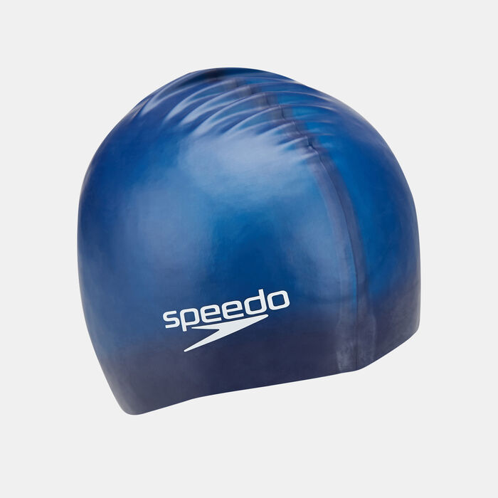 Speedo Flat Silicone Cap Blue image number 1