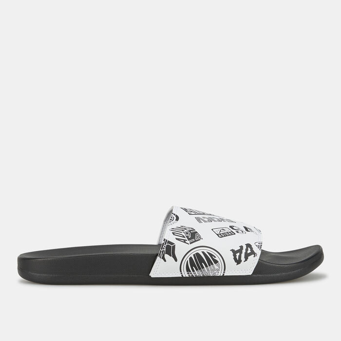adidas Adilette Comfort Slides White adidas Adilette Comfort Slides White image number 1